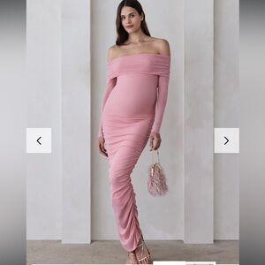 Bumpsuit Off the Shoulder soft mesh Dress
